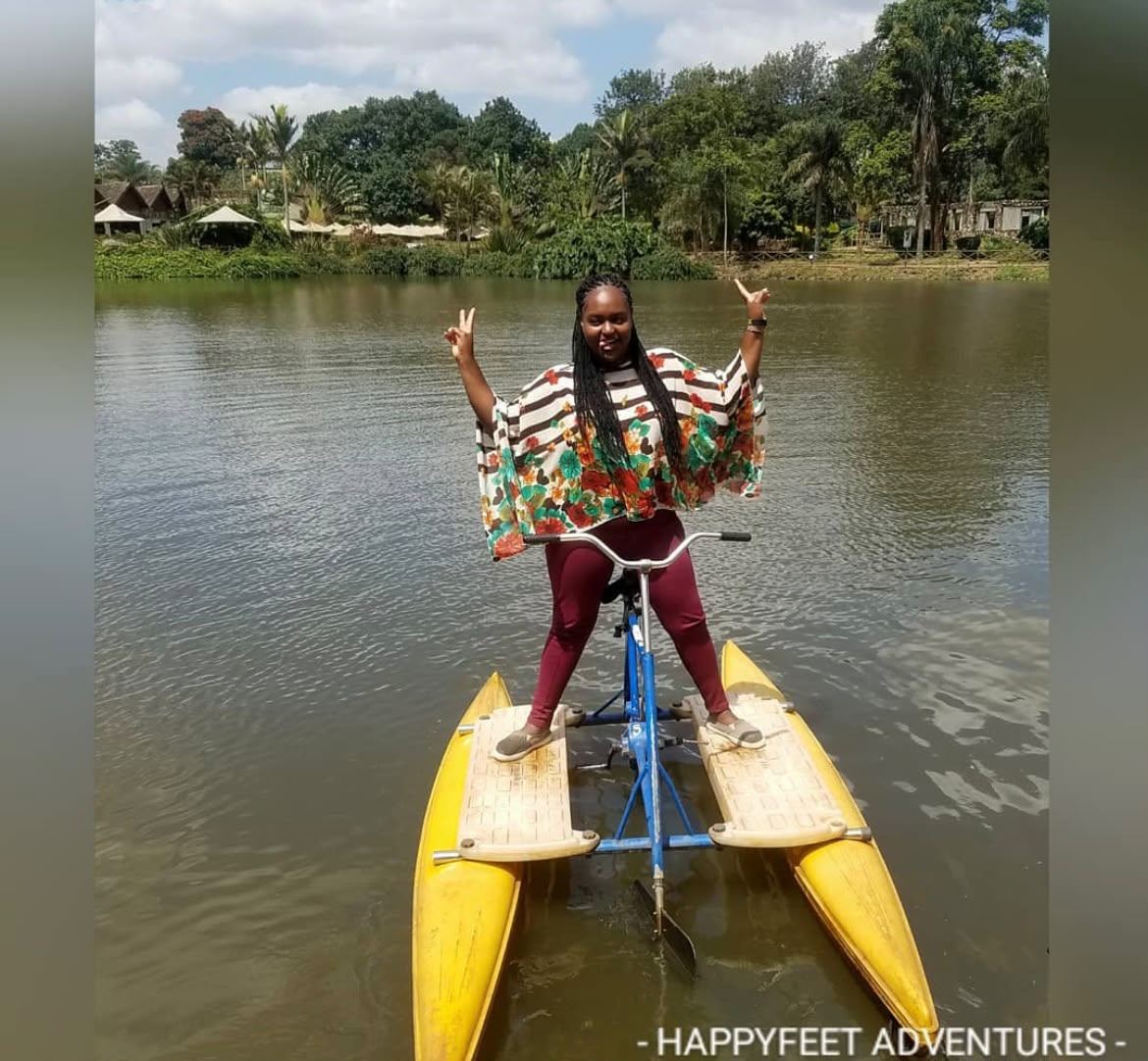 Water cycling on a calm lake